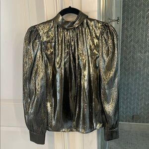 Metallic Gold Women's Top